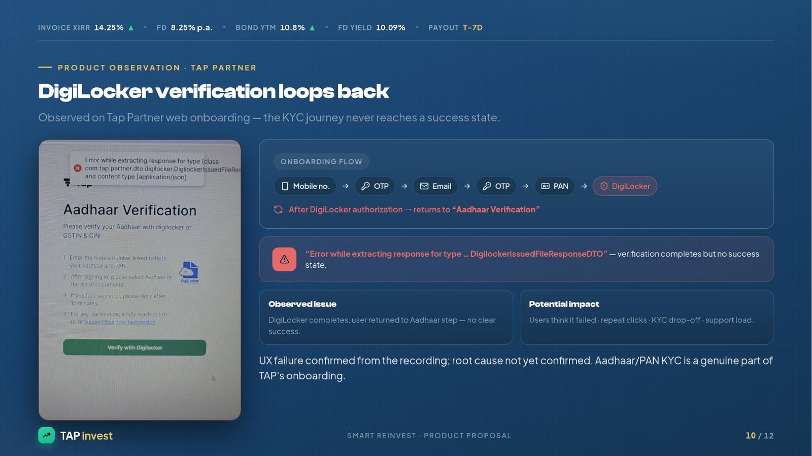 10 · DigiLocker onboarding friction — observed